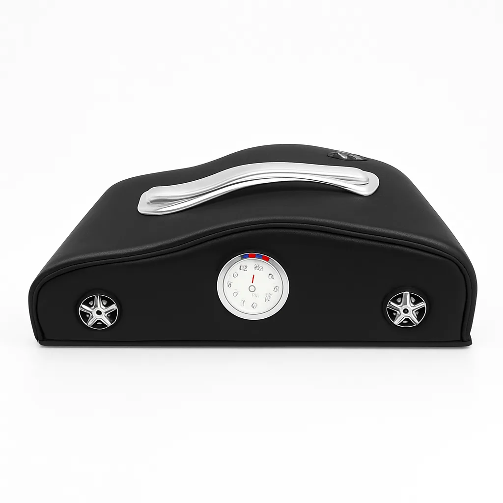 CAR SHAPE TISSUE BOX WITH CLOCK
